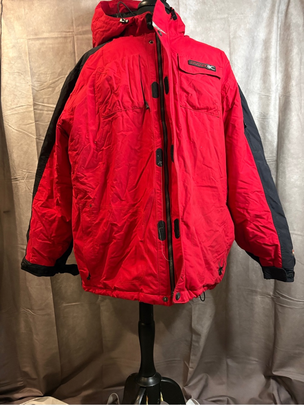 Spyder XSCAP Entrant GII Vintage Ski Jacket Men’s XXL Red - Picture 2 of 9